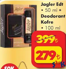JAGLER EDT 50 ML + DEODORANT KOFRE 100 ML PARFÜM fiyat ve kampanya bilgisi